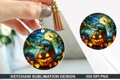 Chamaeleo Keychain Sublimation - Halloween Keychain PNG Product Image 1