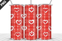 Lovely Hearts Tumbler Design | Valentine&#039;s Day Tumbler Wrap Product Image 1