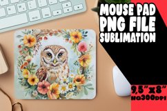 Enigmatic Owl Sublimation Mouse Pad Collection Product Image 1
