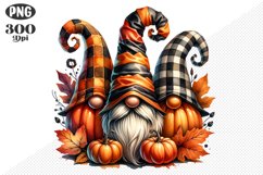 Halloween Gnomes Sublimation - Clipart PNG Design Product Image 1