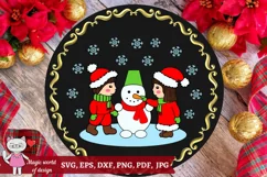 Winter kids Clipart svg, for Silhouette and Cricut Product Image 4