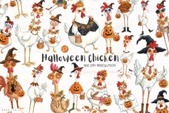 Halloween Chicken Clipart Product Image 1
