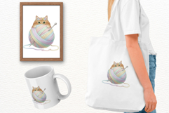 Easter Cat Clipart Product Image 5