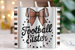 Football Sister Tumbler Wrap | Sublimation | Tumblers Product Image 1