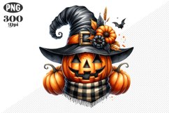 Halloween Pumpkins Sublimation - Clipart PNG Design Product Image 1