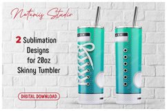 Monogram Sneaker patterns for 20oz SKINNY TUMBLER. Product Image 1
