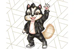 Sock Hop Animal Dance Party PNG Clipart, Cute Retro 1950s Product Image 5