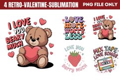 Retro Valentine Sublimation Bundle PNG Product Image 19