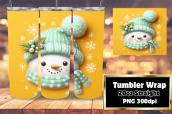 RADIANT 20oz Tumbler PNG Design , Snowman Product Image 1