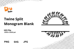 Twine Split Monogram Product Image 1
