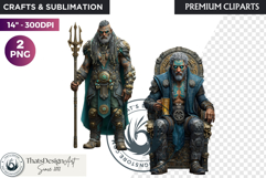 Viking Mythology Giants Clipart, Norse Jotuns gods Product Image 1