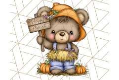 Woodland Autumn Parade Clipart PNG Fall Animals Product Image 5