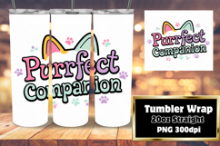 CUSTOM 20oz Tumbler Template for Gifts , Cat Quote Product Image 1