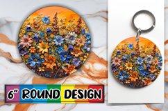 Spring Blossoms Round Design PNG Product Image 1