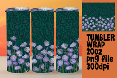 GRACEFUL 20oz PNG Tumbler Wrap , Leopard Print Product Image 1