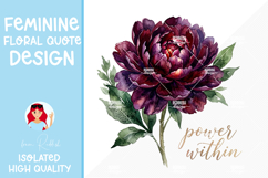 Feminine Floral Design Watercolor Flower Illustration Product Image 1