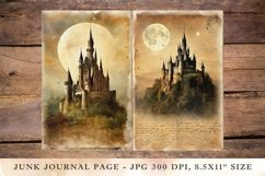 Printable Junk Journal Pages castle 34 Product Image 1