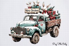 White Rustic Christmas Clipart PNG Product Image 1