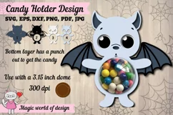 Boy bat halloween paper cut file svg, craft template Product Image 1