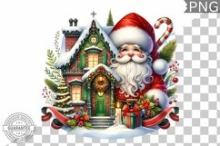 Christmas Santa Sublimation - Clipart PNG Design Product Image 1