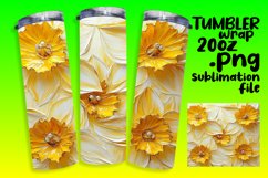 HIGH-QUALITY 20oz Tumbler PNG , 3D Flower Product Image 1