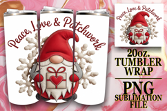 Vibrant Skies 20oz tumbler wrap, Holiday Gnome Product Image 1