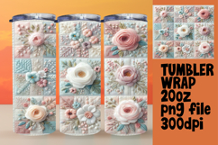 20oz Sublimation Design Download , Patchwork Product Image 1