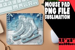 Enchanted Mouse Mat Sublimation Style, 3D Xmas Product Image 1