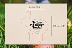 Easter Egg Hunt Bunny Sign Laser Cut | Glowforge | SVG Product Image 2