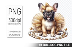 Watercolor Cute Bulldog Clipart PNG Bundle, Bulldog Art Product Image 11