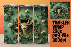 Cute Animals 3D Tumbler Wrap - Hole in Wall Product Image 1