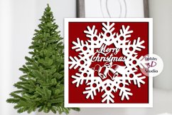 Merry Christmas Cut Card Template SVG Product Image 2