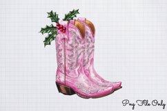 Retro Pink Christmas Sublimation Clipart PNG Product Image 1