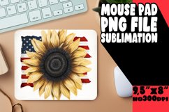 Sunflower American Flag Sublimation Product Image 1