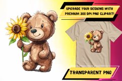 Playful Critter Watercolor Sublimation PNG Art Product Image 1