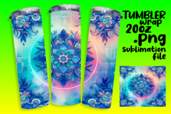Sublimation Ready 20oz Tumbler , Watercolor Patter Product Image 1