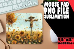 Watercolor Mouse Pad Autumn Fall Sublimation Product Image 1