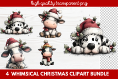 Whimsical Christmas Clipart | Cute Festive Holiday PNG Product Image 1