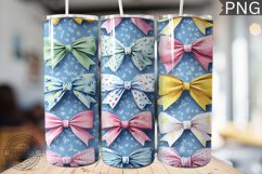 Spring Fling Bow Tumbler Wrap -High Quality 300 Dpi Product Image 1