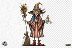 Whimsical Patriotic Grandma Clipart Product Image 1