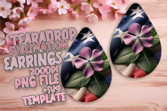 Lovely Teardrop Earrings Design for Printing , USA Flag Product Image 1