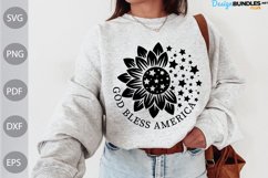 4th of July SVG / God Bless America SVG Design Product Image 1