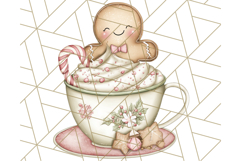 Gingerbread People Clipart, Cute Cookie PNG Illustrations Product Image 5