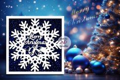 Merry Christmas Cut Card Template SVG Product Image 8
