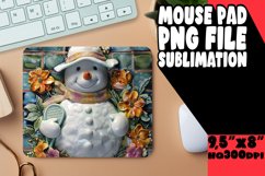 Christmas in July Snowman Mouse Pad - Winter Cheer Product Image 1