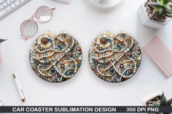 Car Coaster Sublimation| Valentine Coaster PNG Product Image 1