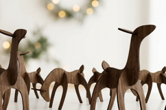 3D Reindeer Laser Cut Files Holiday Table Decor Digital Down Product Image 5