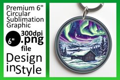 Round Sublimation Landscape - Scenic Ornament Product Image 1