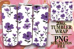 Stylish Sublimation Design for Floral Tumblers Product Image 1