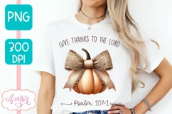 Christian fall shirt sublimation PNG | Thanksgiving shirt Product Image 3